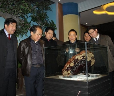 市委常委、宣傳部長潘熙寧，副市長盧天錫蒞臨仙客來公司走訪